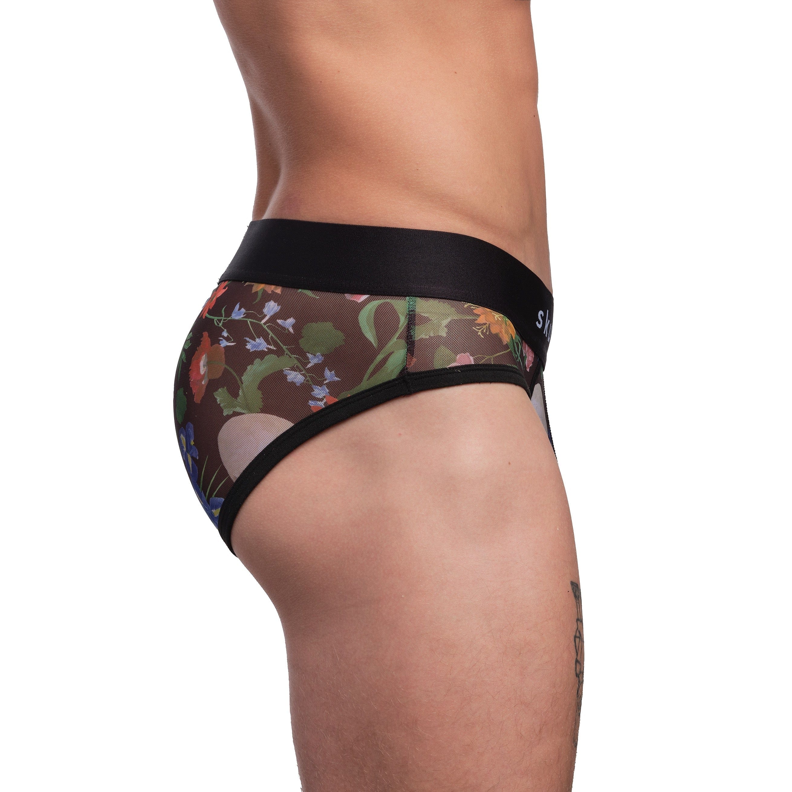 Dutch Floral Mesh Brief - Image 3