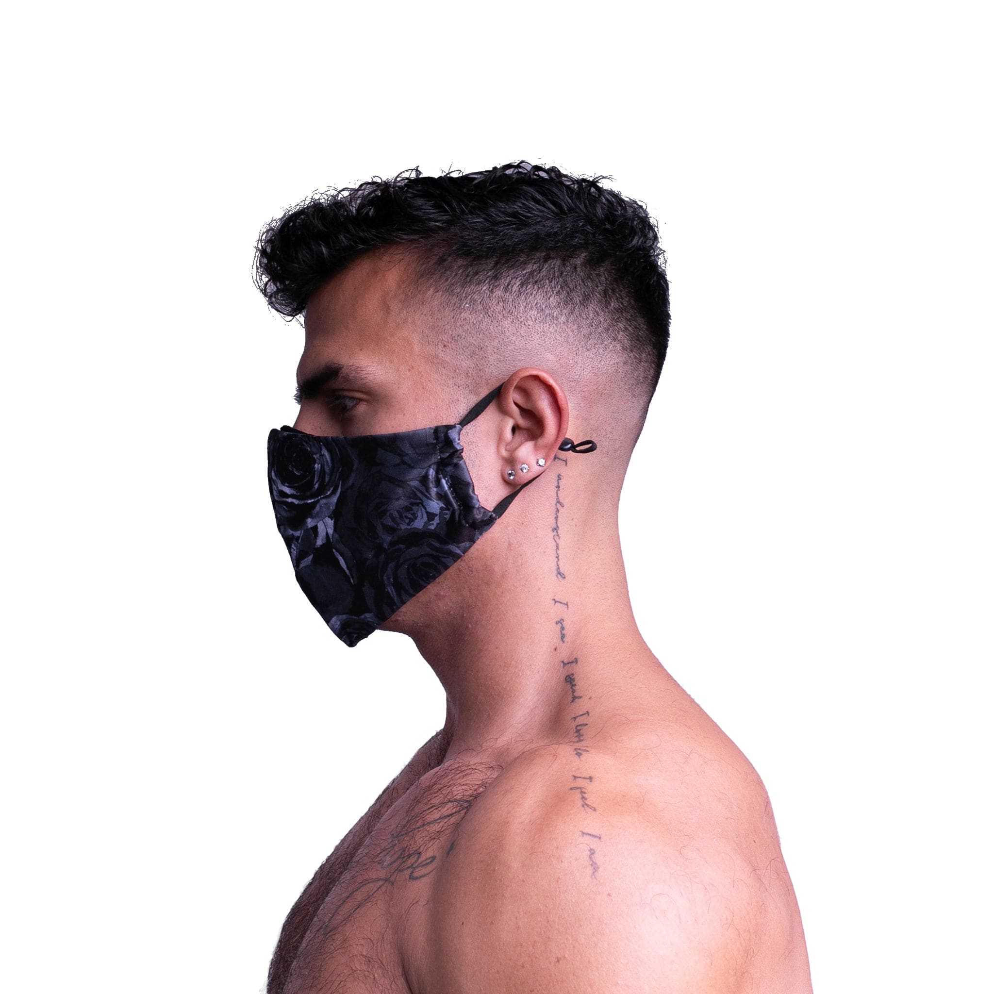 Tonal Black Roses Mask - Image 3
